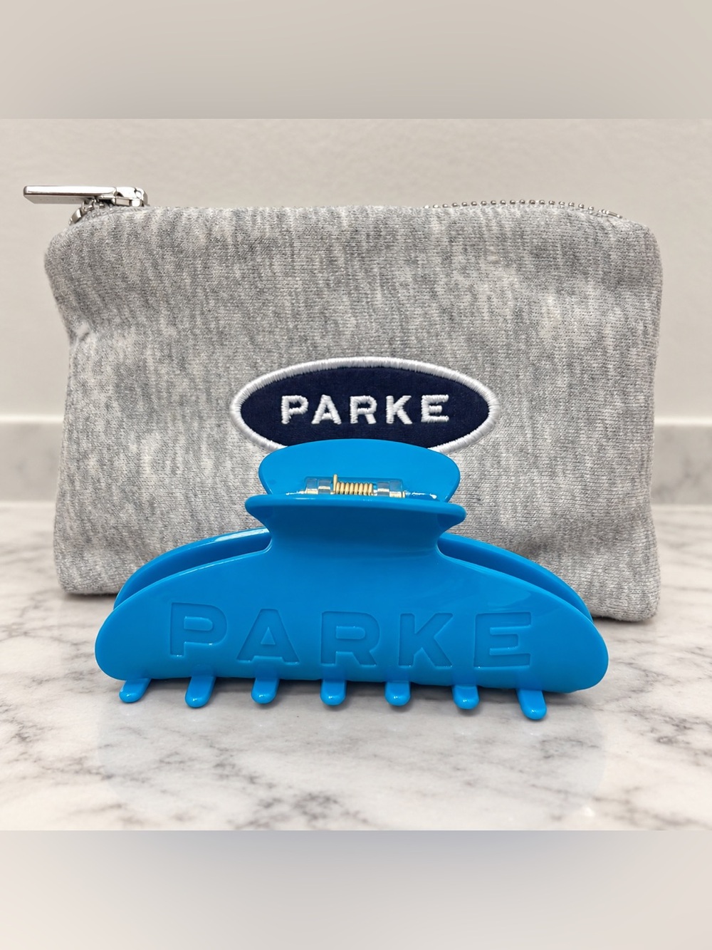 New Parke Claw Clip In Dark Blue